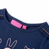 Camisa para niños de Vidaxl con mangas largas 128 azul marino