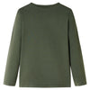 Camicia per bambini Vidaxl con maniche lunghe 128 kakikentig