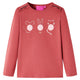 Camicia per bambini Vidaxl con maniche lunghe 104 rosa marrone