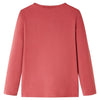 Camicia per bambini Vidaxl con maniche lunghe 104 rosa marrone