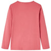 Camicia per bambini Vidaxl con maniche lunghe 116 vecchia rosa