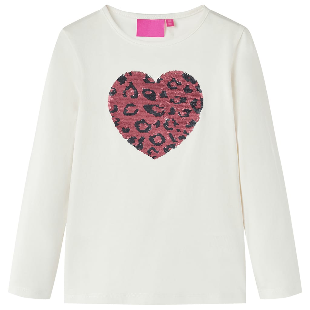 Camicia per bambini Vidaxl con maniche lunghe 104 ECRU