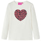 Camicia per bambini Vidaxl con maniche lunghe 104 ECRU