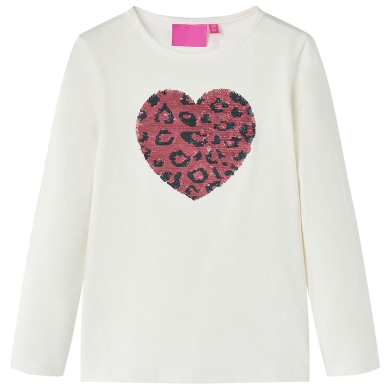 Camicia per bambini Vidaxl con maniche lunghe 116 ECRU