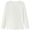 Camicia per bambini Vidaxl con maniche lunghe 116 ECRU