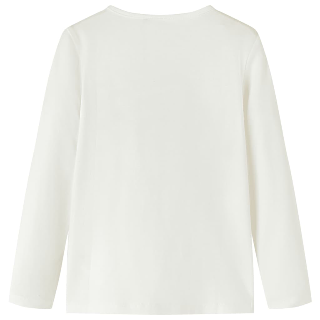 Camicia per bambini Vidaxl con maniche lunghe 116 ECRU