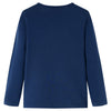 Camicia per bambini Vidaxl con maniche lunghe 104 blu navy