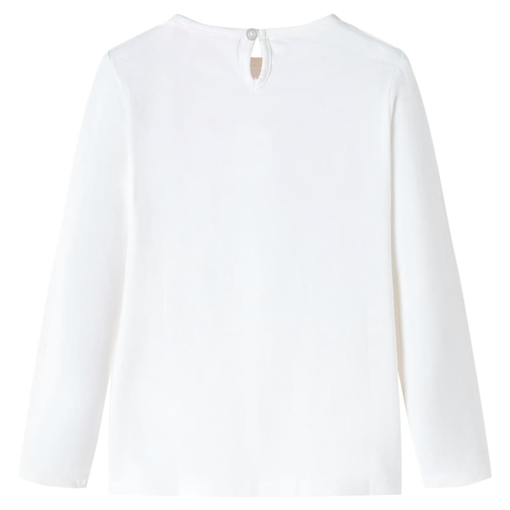 Camicia per bambini Vidaxl con maniche lunghe 116 ECRU