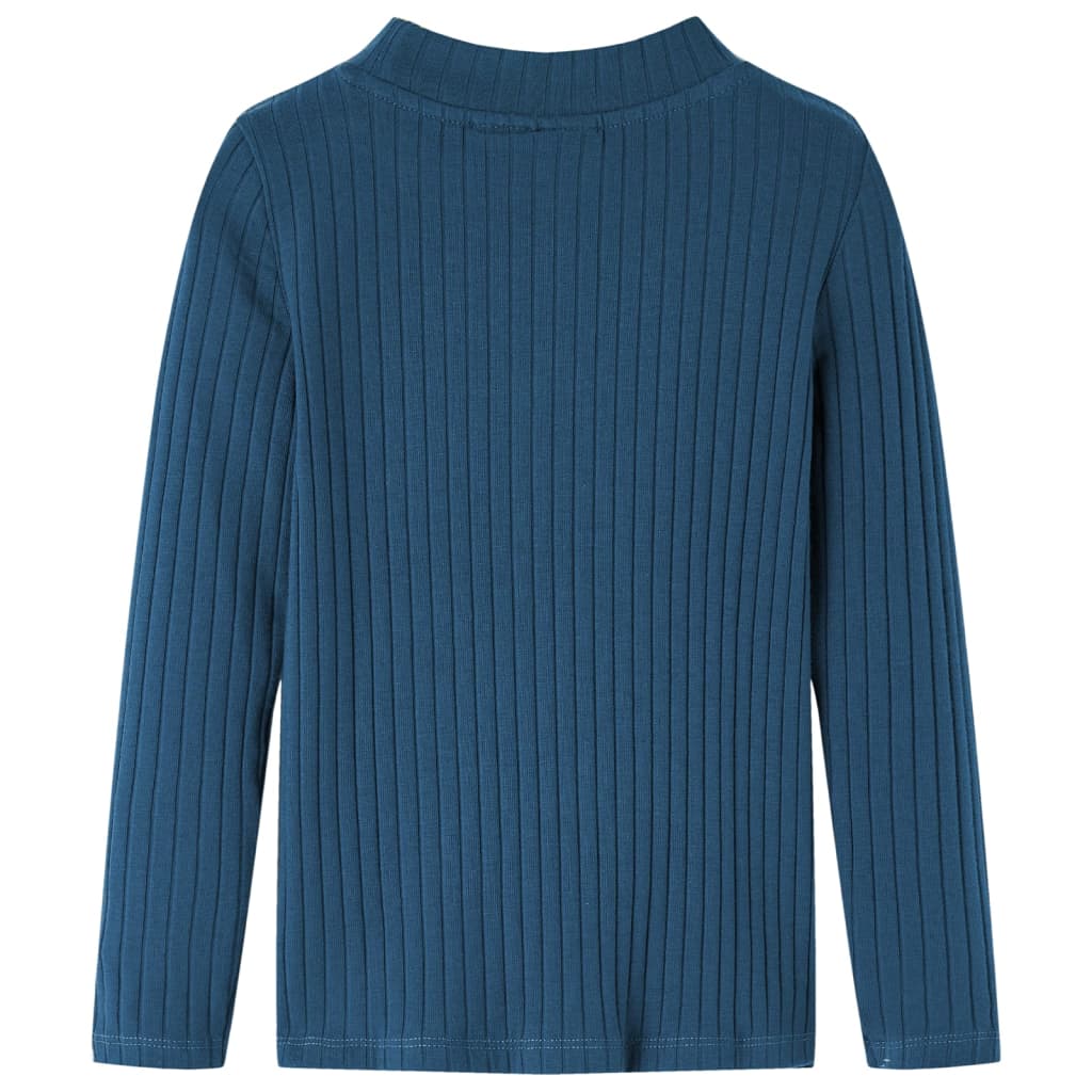 Vidaxl Shirt per bambini a costine 116 blu navy
