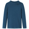 Vidaxl kindershirt met lange mouwen geribd 140 marineblauw