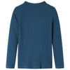 Vidaxl Shirt per bambini a costola 140 blu navy
