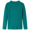 Vidaxl camisa para niños acanalado 116 verde oscuro