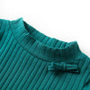 Vidaxl kindershirt met lange mouwen geribd 116 donkergroen