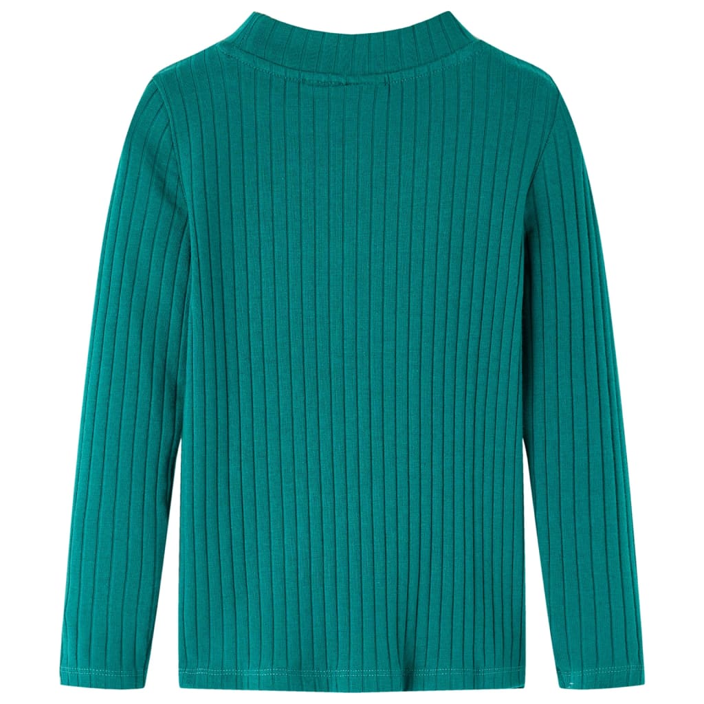 Vidaxl Shirt per bambini a costine 128 Verde scuro
