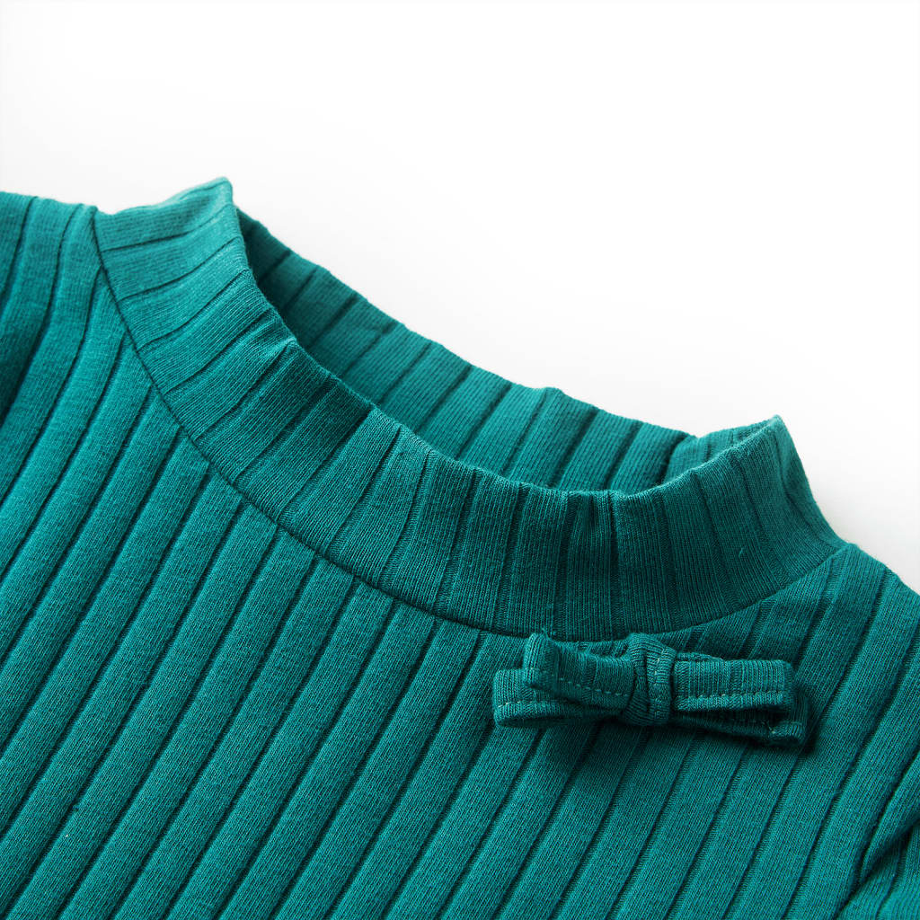 Vidaxl Shirt per bambini a costine 128 Verde scuro