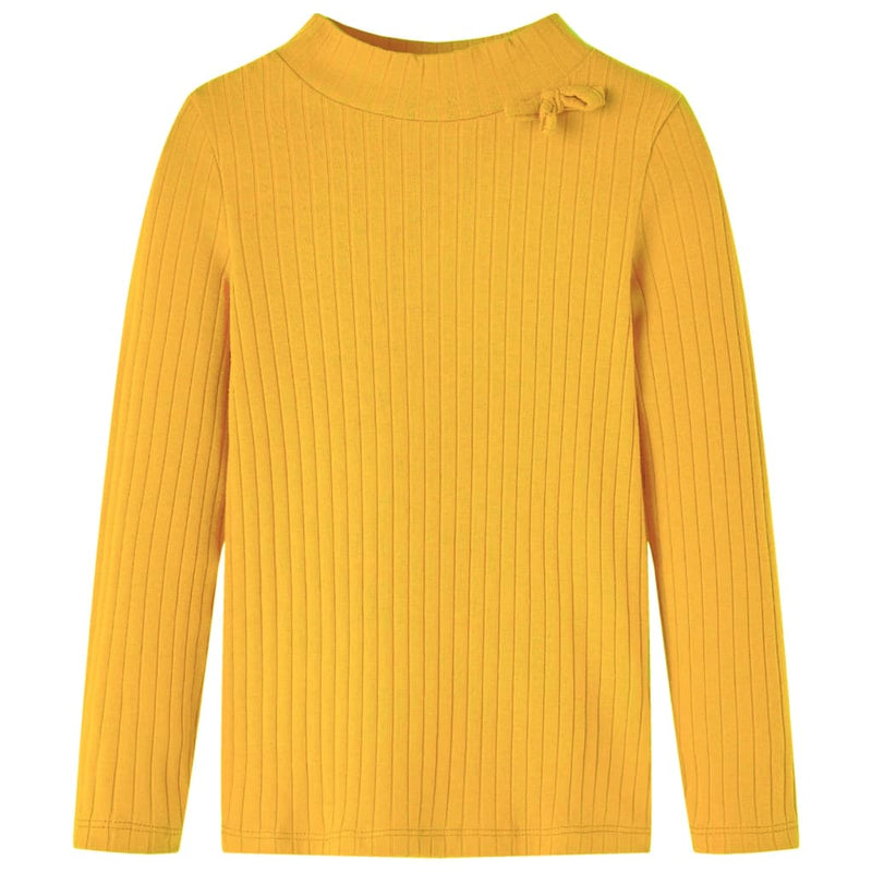 Vidaxl Shirt per bambini a costine 104 Colore ocra scuro