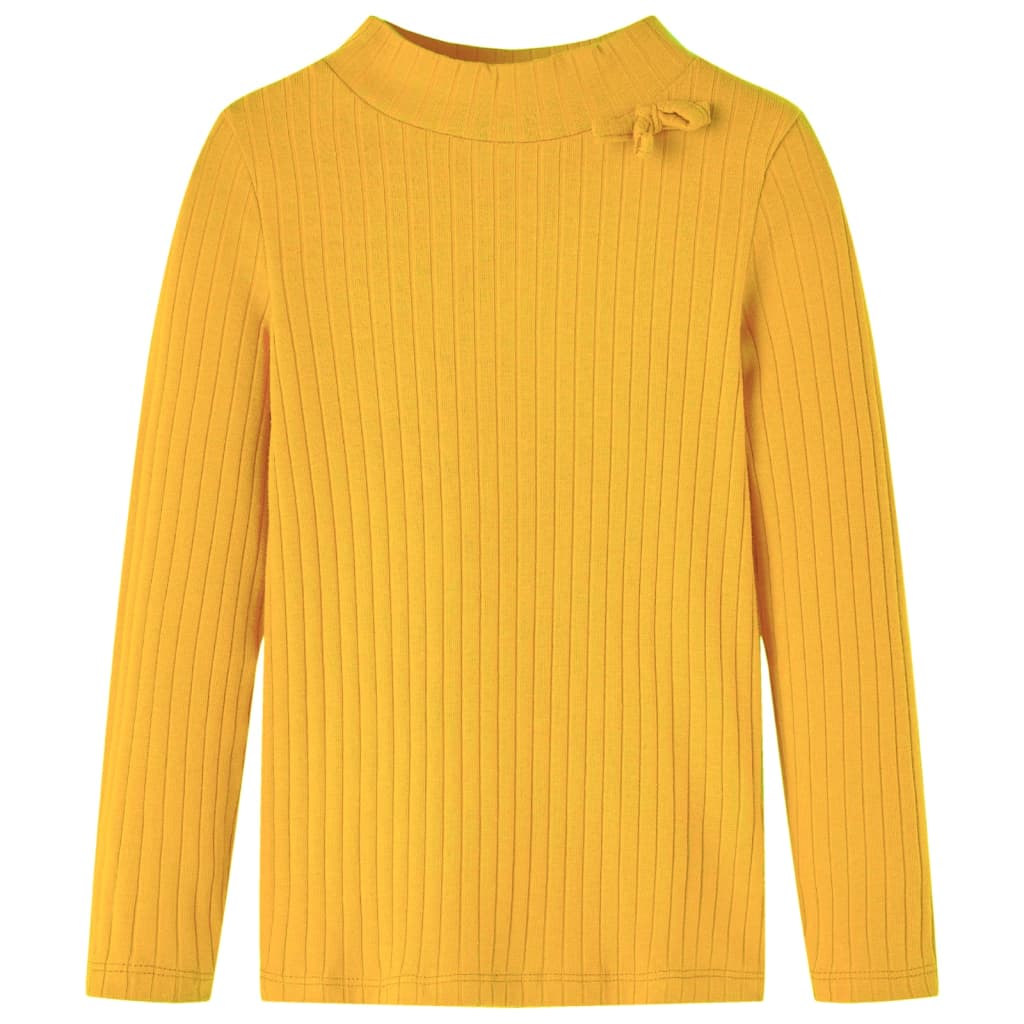 Vidaxl Shirt per bambini a costine 116 Ocher scuro
