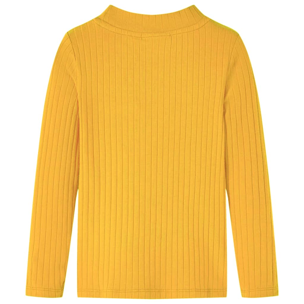 Vidaxl Shirt per bambini a costine 116 Ocher scuro