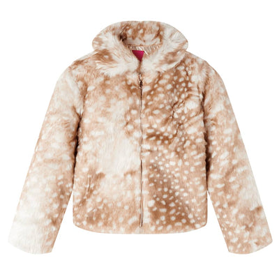 Chaqueta infantil de Vidaxl 104 suministro de arte Cognac Colored