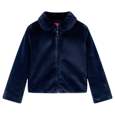 Vidaxl Chaqueta para niños 128 Art Supply azul marino