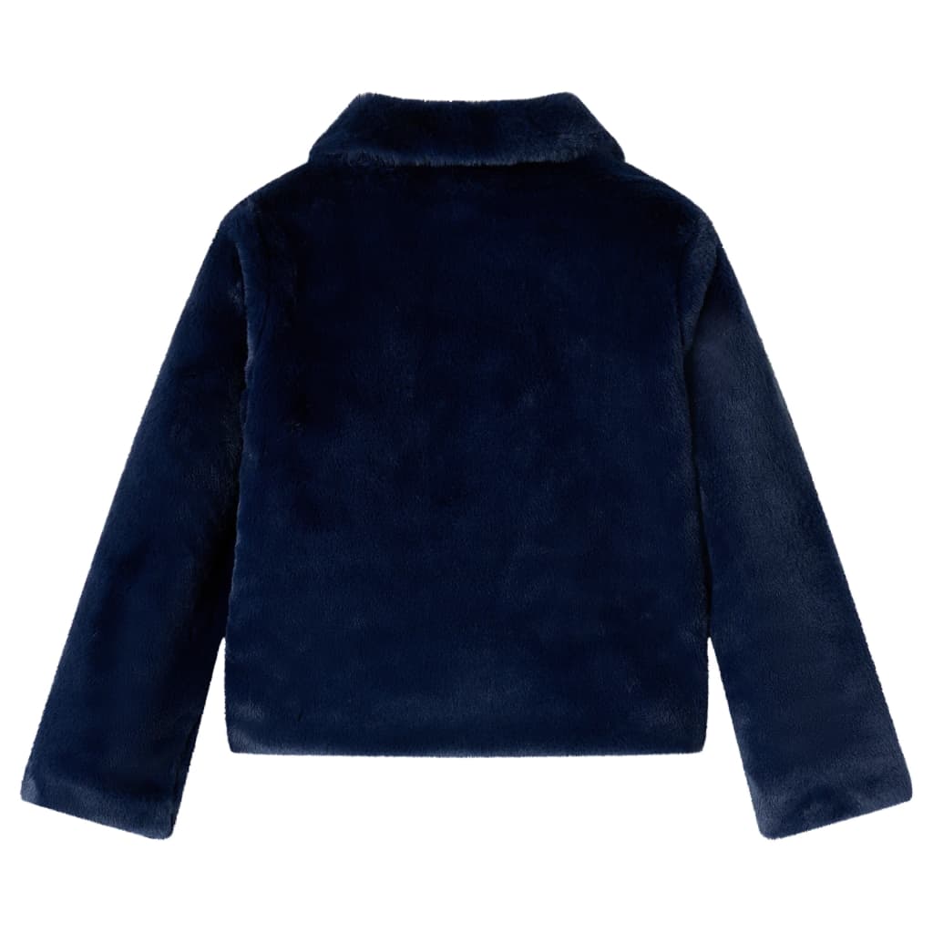 Vidaxl Chaqueta para niños 128 Art Supply azul marino