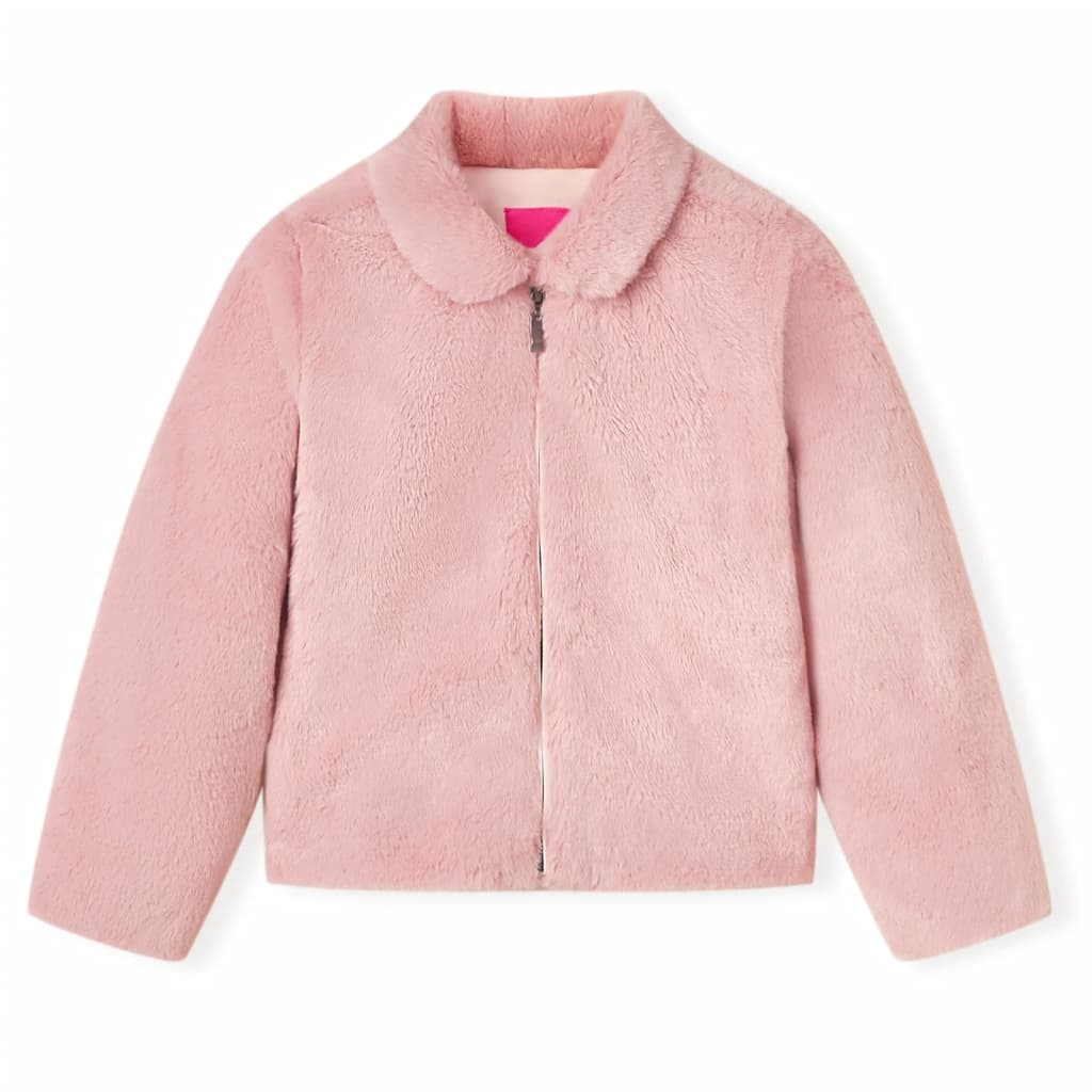 Vidaxl kinderjas 116 kunstvacht roze