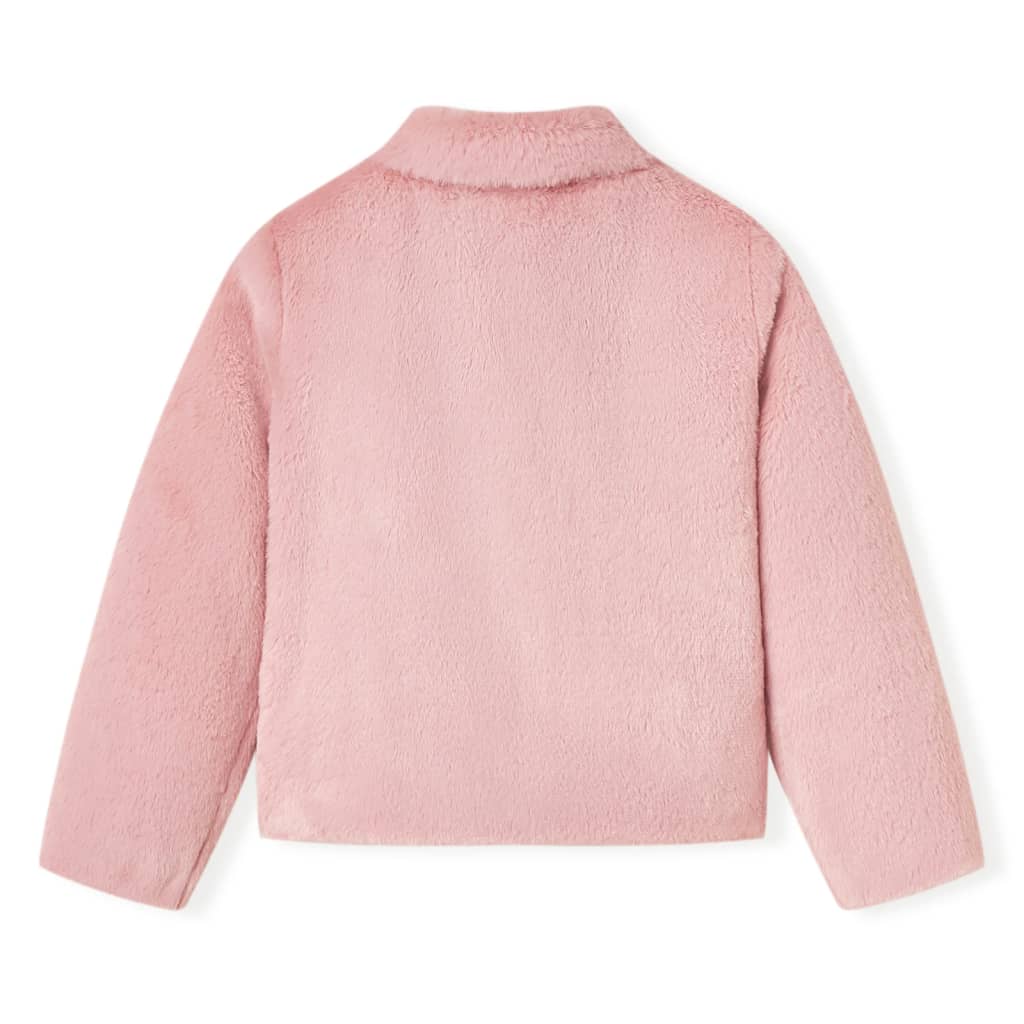 Vidaxl kinderjas 116 kunstvacht roze