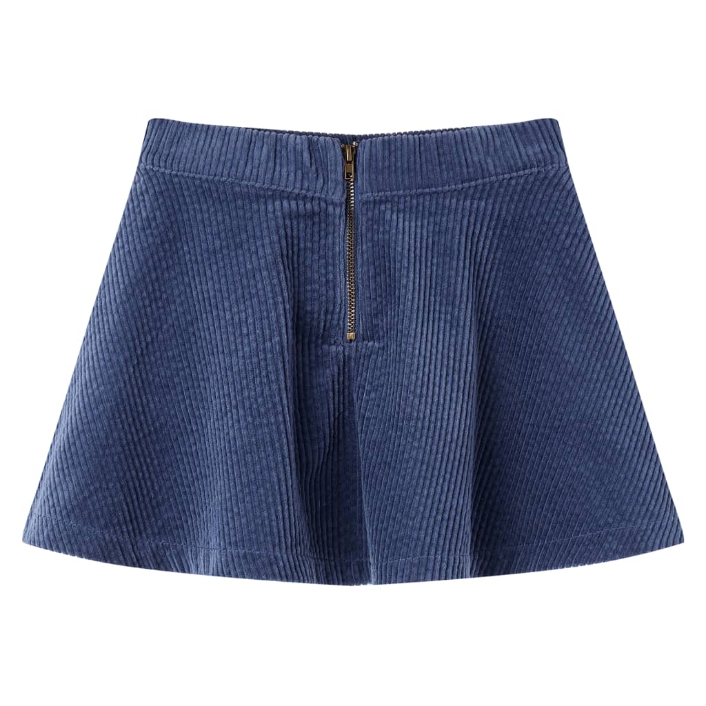 Vidaxl kinderrok met zakken ribfluweel 104 marineblauw