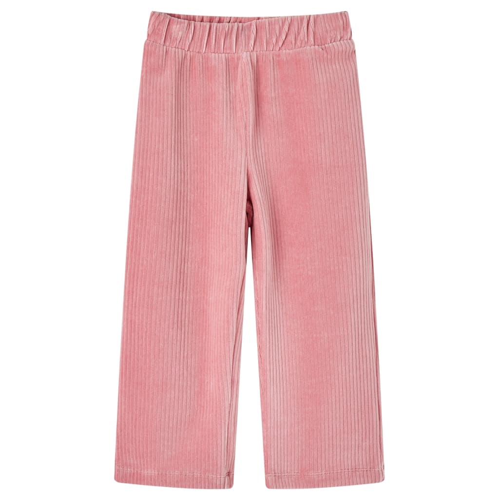 Vidaxl Kinderbroek 92 Cost Velvet Rosa claro