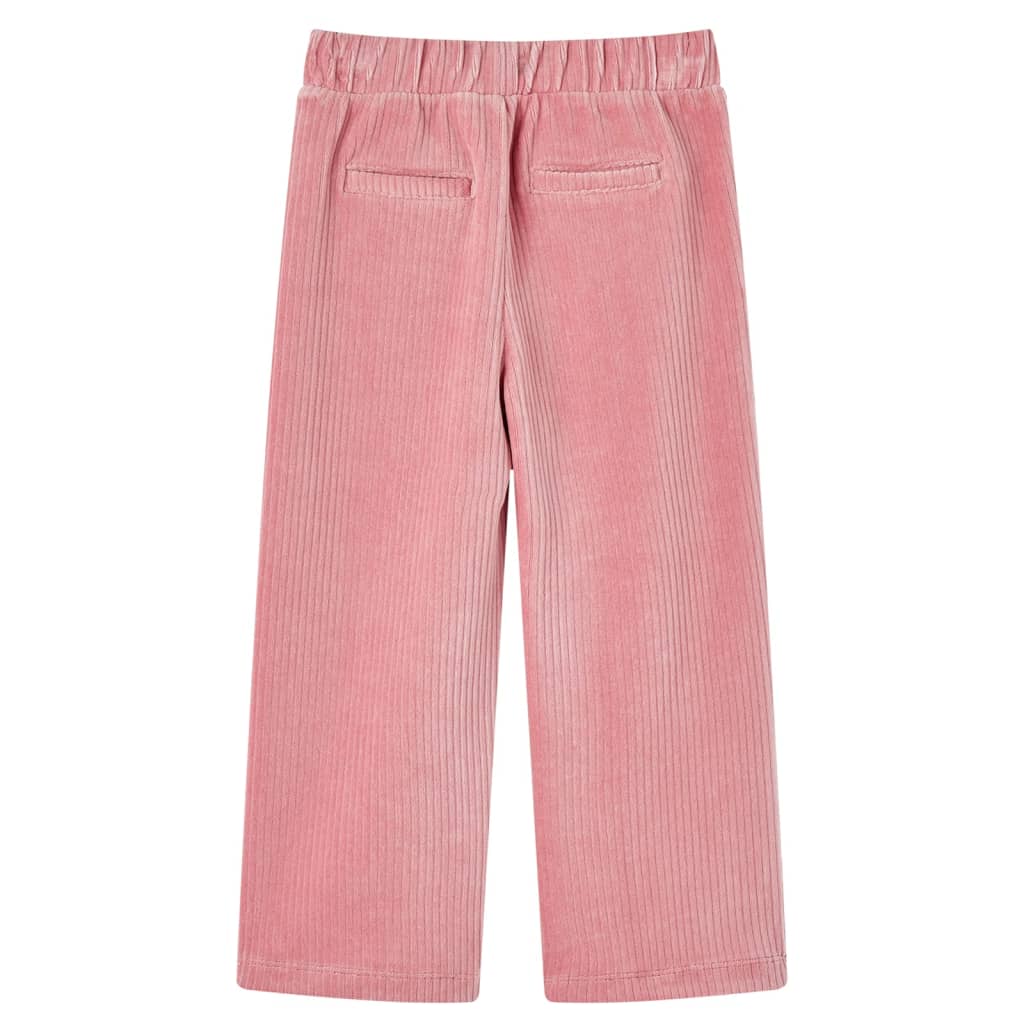 Vidaxl Kinderbroek 92 Cost Velvet Rosa claro