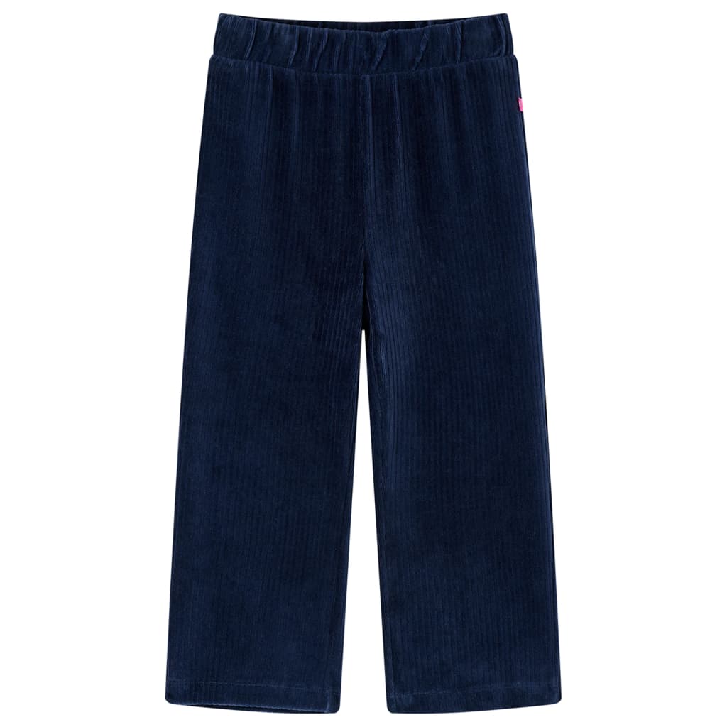 Vidaxl Kinderbroek 104 Cost Velvet Navy Blue