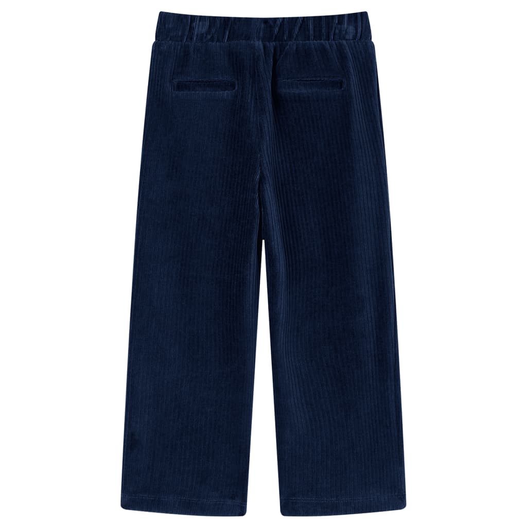 Vidaxl Kinderbroek 104 Cost Velvet Navy Blue