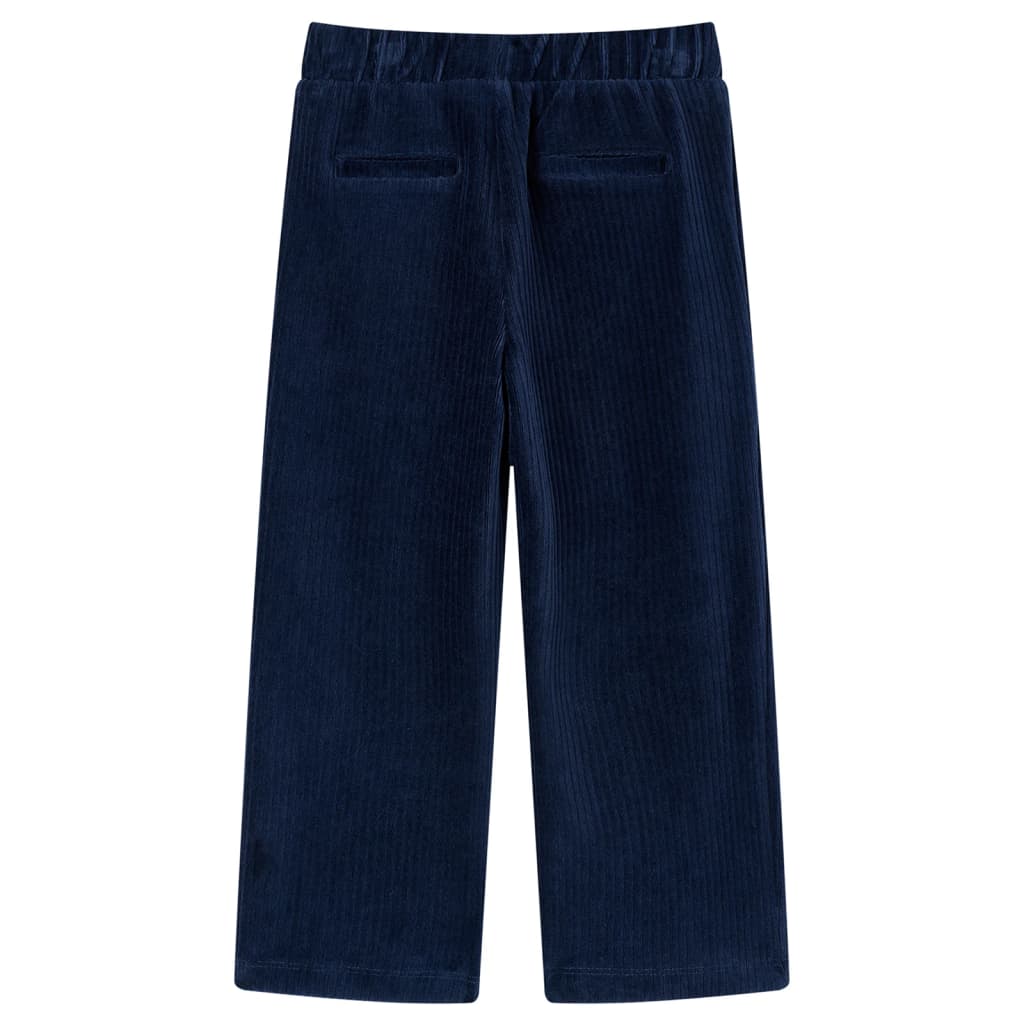 Vidaxl Kinderbroek 116 RIB Velvet Navy Blue