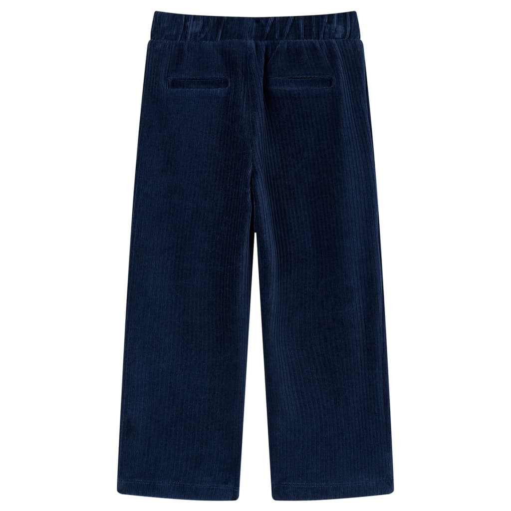 Vidaxl Kinderbroek 140 Cost Velvet Navy Blue