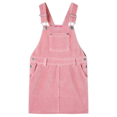 Vidaxl Vestido de jardín para niños 92 Velvet de costilla rosa claro