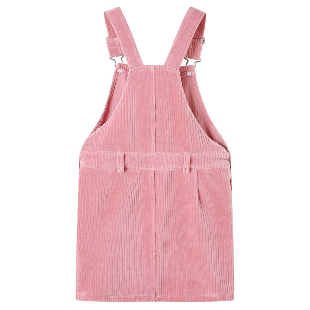 Vidaxl kindertuinjurk 92 ribfluweel lichtroze