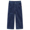Vidaxl kinderbroek 116 ribfluweel marineblauw