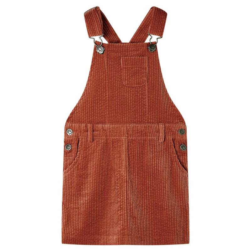 VIDAXL BILLY's Garden Dress da giardino 116 Velvet a costole Cognac -Colored
