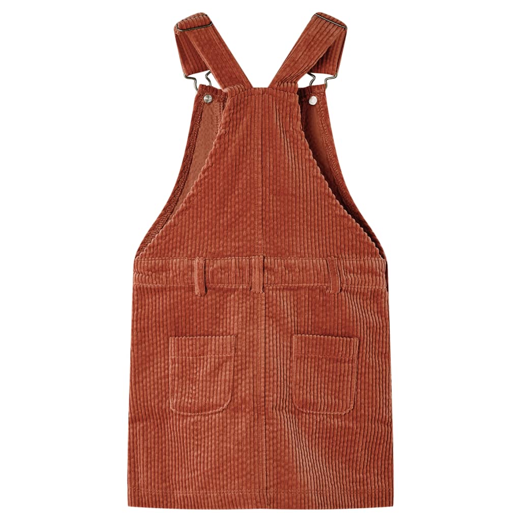 VIDAXL BILLY's Garden Dress da giardino 116 Velvet a costole Cognac -Colored