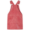 Vidaxl Vestido de jardín infantil 92 Velvet de costilla rosa