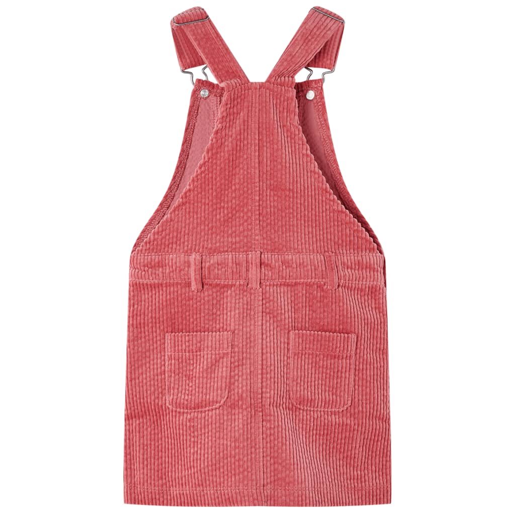 Vidaxl kindertuinjurk 92 ribfluweel roze