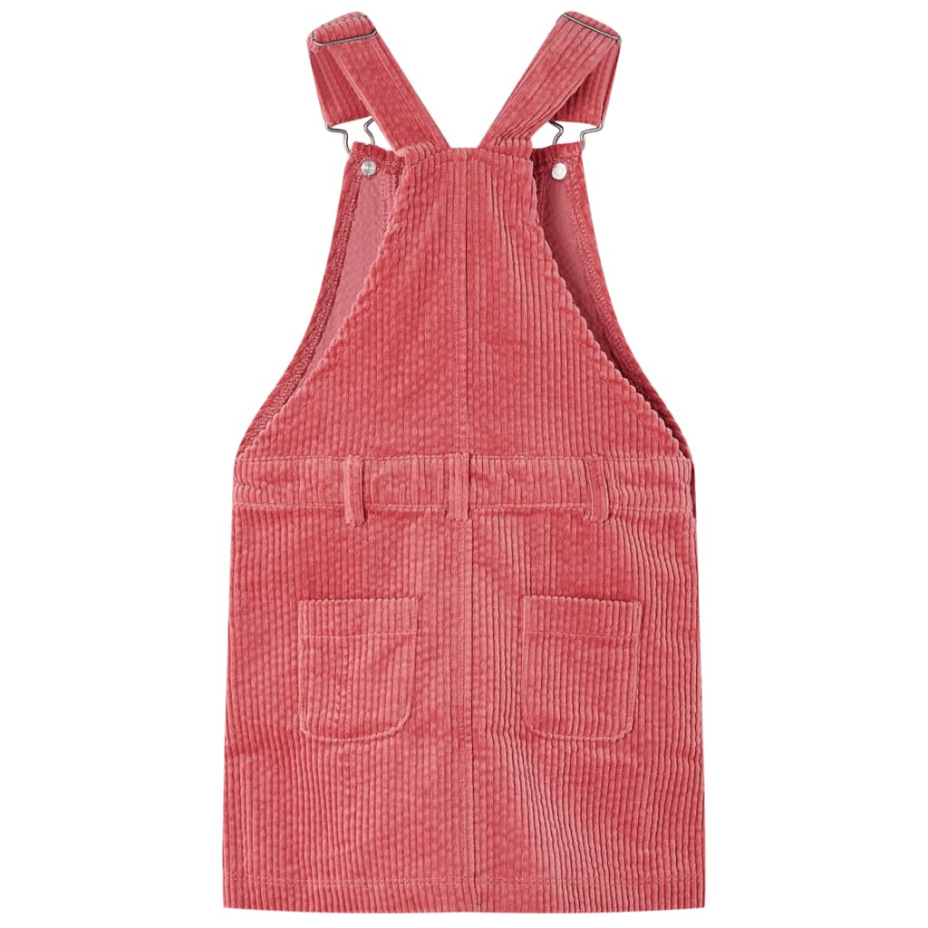 VidaXL Kindertuinjurk 104 ribfluweel roze