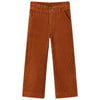 Vidaxl Kinderbroek 92 Velvet a costola Cognac colorato