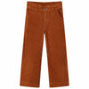 Vidaxl kinderbroek 104 ribfluweel cognackleurig