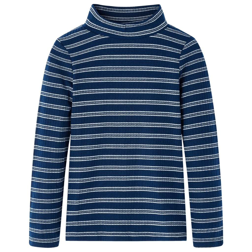 VidaXL Kindershirt met lange mouwen 92 marineblauw