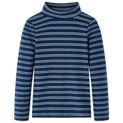 VidaXL Kindershirt met lange mouwen 92 marineblauw