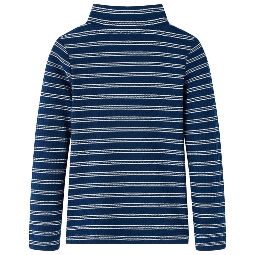 VidaXL Kindershirt met lange mouwen 104 marineblauw