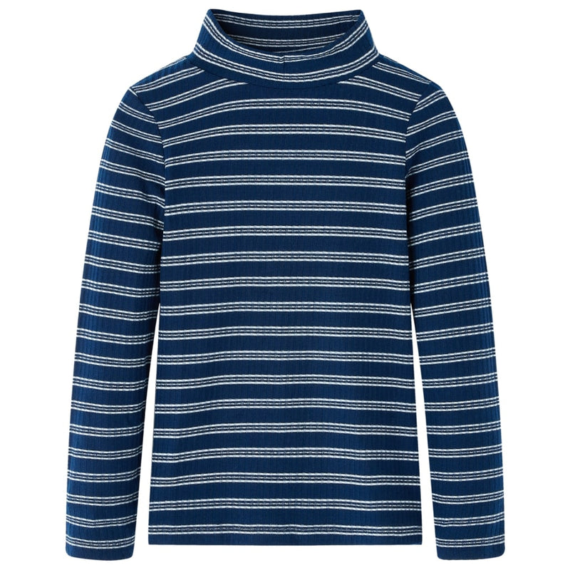 Camicia per bambini Vidaxl con maniche lunghe 116 blu navy