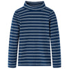 Camicia per bambini Vidaxl con maniche lunghe 128 blu navy