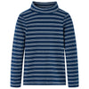 Camisa para niños de Vidaxl con mangas largas 140 azul marino